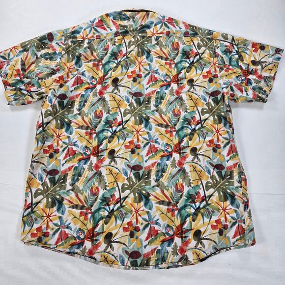 Howler Bros Tropical Floral Short Sleeve Button Up Shirt Men's Size XL - Picture 6 of 6